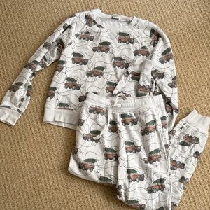 American Eagle Christmas Bronco Jeep Set Sweatshirt and Joggers